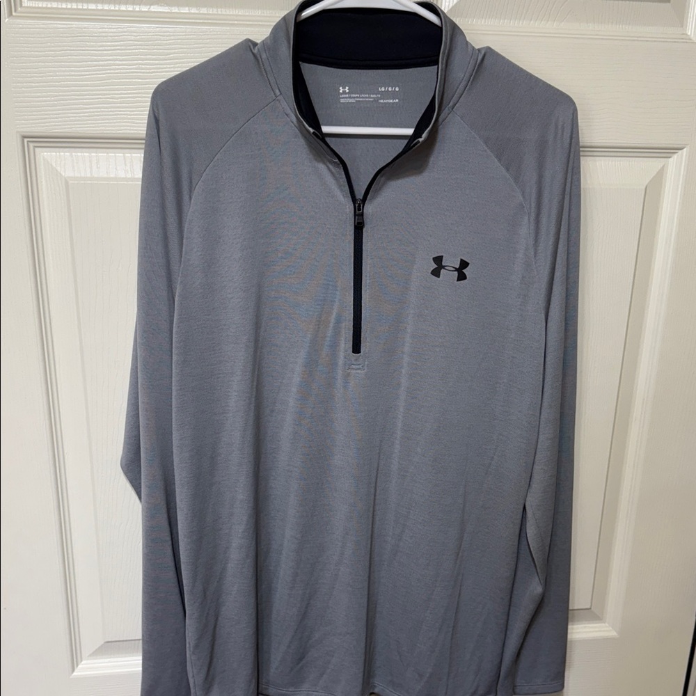 Under Armour Steel Gray Half-Zip Pullover